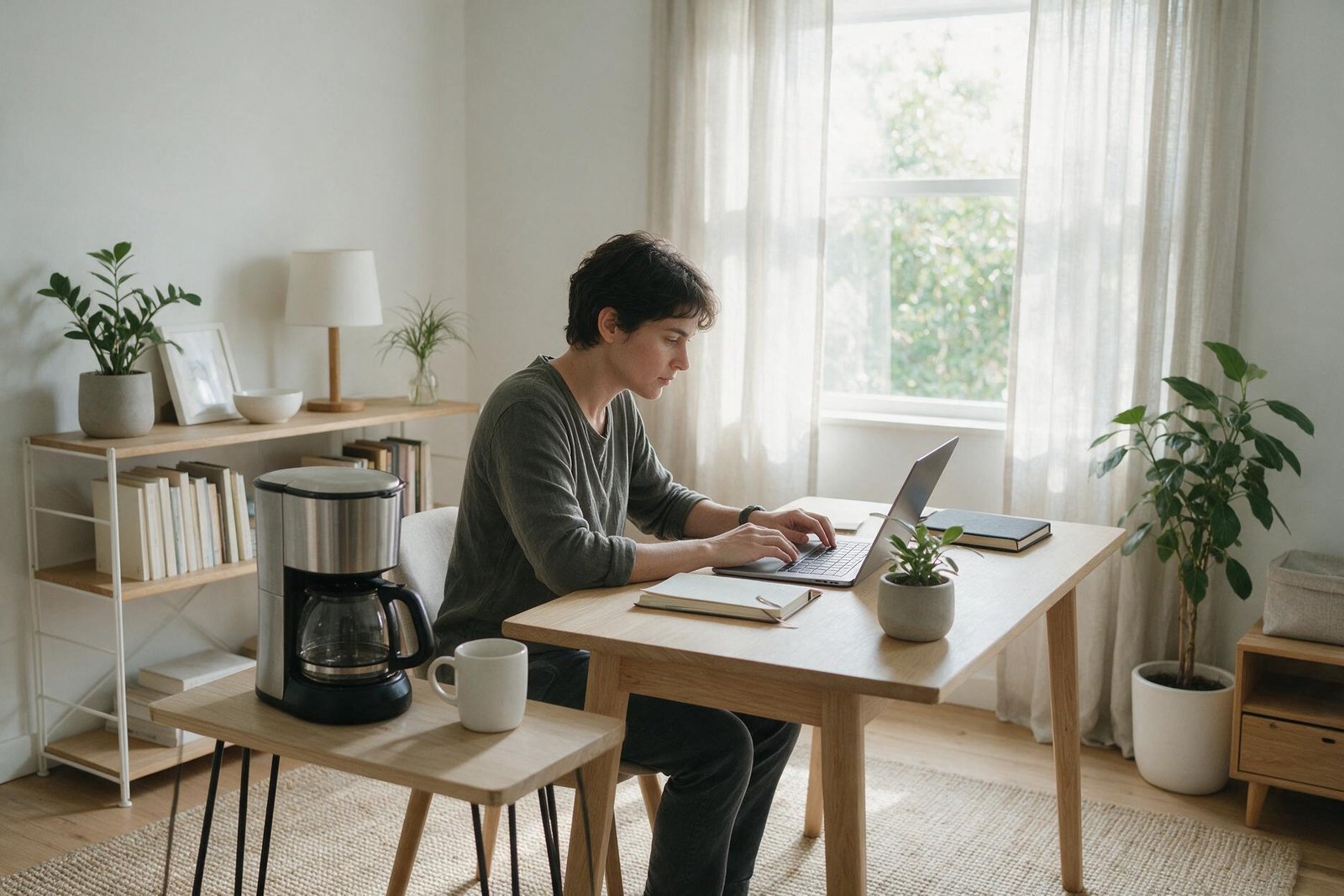 Home office silencioso e tranquilo
